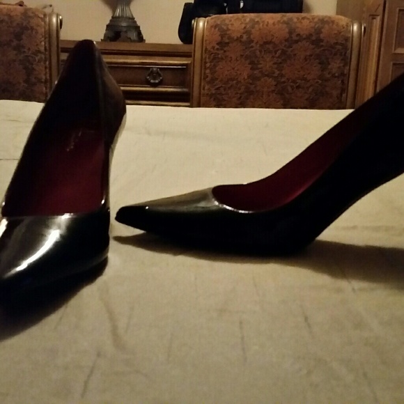 Shop Black Womens Cole Haan Mylah Pointed Toe Block Heel  Cole Haan Pumps